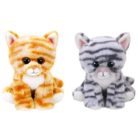 ty beanie boos new big eyed cat grey gold cat plush kids stuffed animals toys collectible doll boys girls birthday gifts 15cm