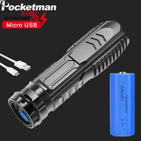 poketman portable ultra bright led torch flashlight 3 modes for indoors and outdoors camping cycling hiking fishing