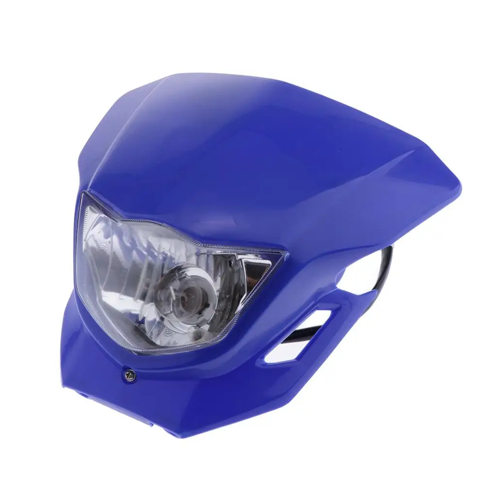 

MagiDeal Stylish 12V Motorcycle Headlight for 110-250CC Motocross Blue