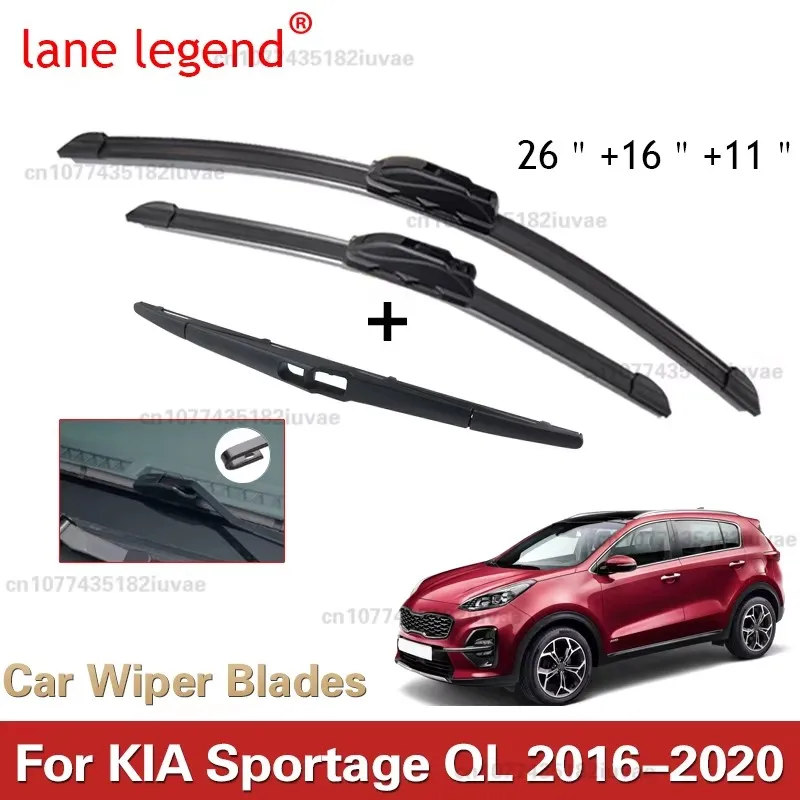 

3 шт. автомобильный дворник для KIA Sportage QL 2016-2020 передние и задние щетки стеклоочистителя щетки для лобового стекла автоаксессуары 2017 2018