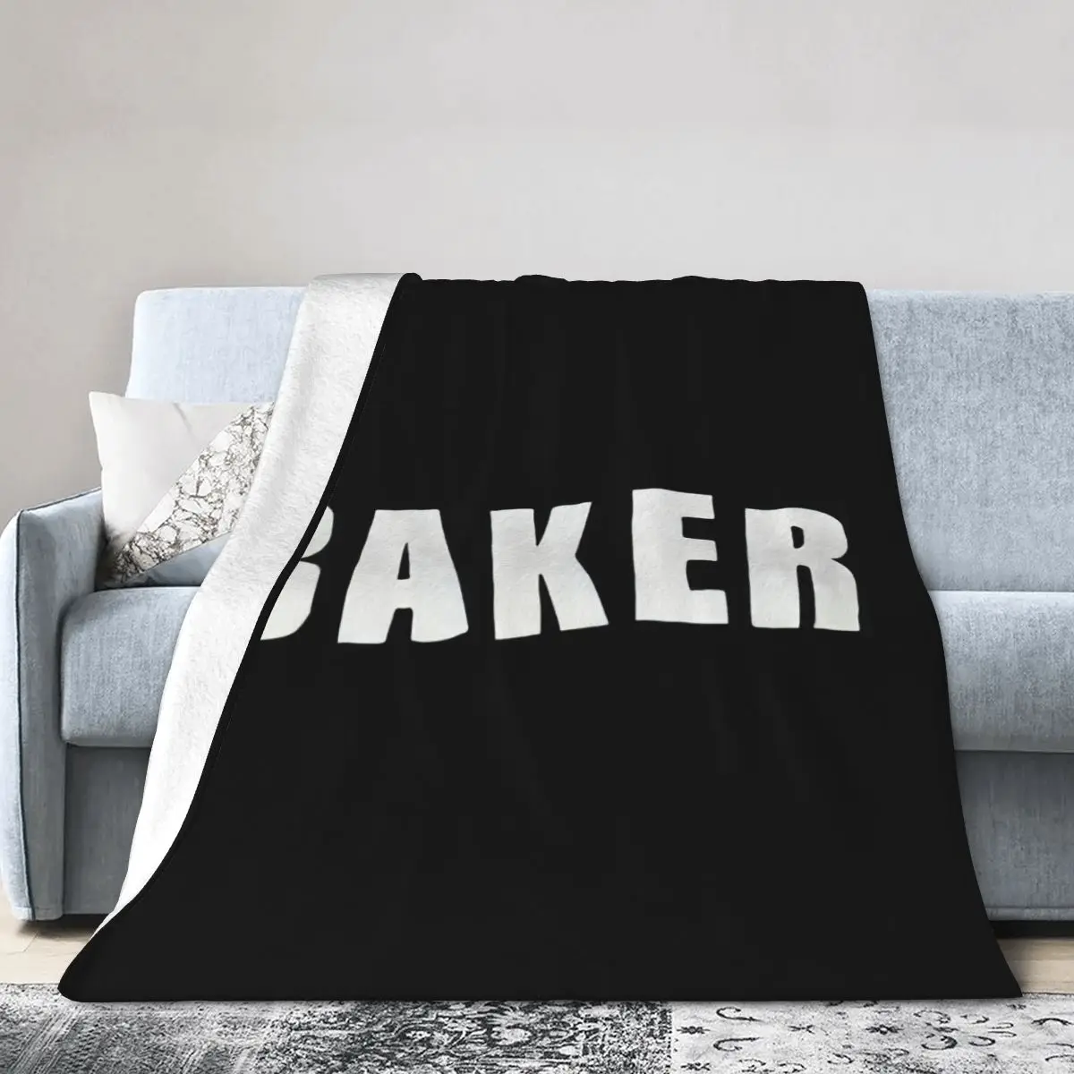 

Baker Skateboard Swea Brand Logo Comforter Travel Blanket Bed Throw Microfibers Anti-pilling Non-stick Dirty resistant washable