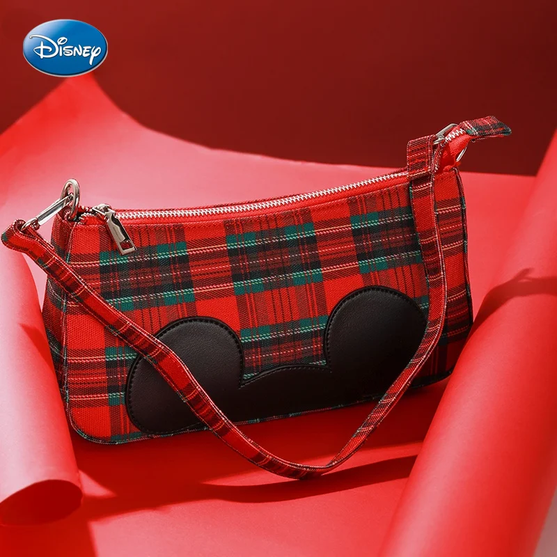 

Модная женская сумка на плечо Disney с Микки Маусом, мессенджер на цепочке, Роскошная сумочка для мобильного телефона, косметичка