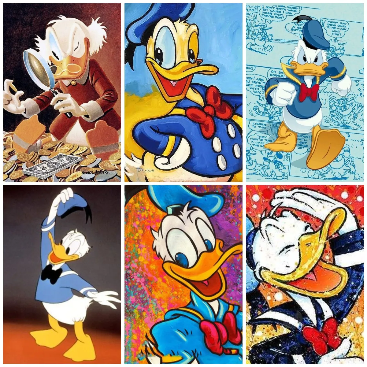 

Disney Cartoon Donald Duck Retro Poster DIY 5D Diamond Painting Cross Stitch Embroidery Full Dill Mosaic Wall Decor Gift