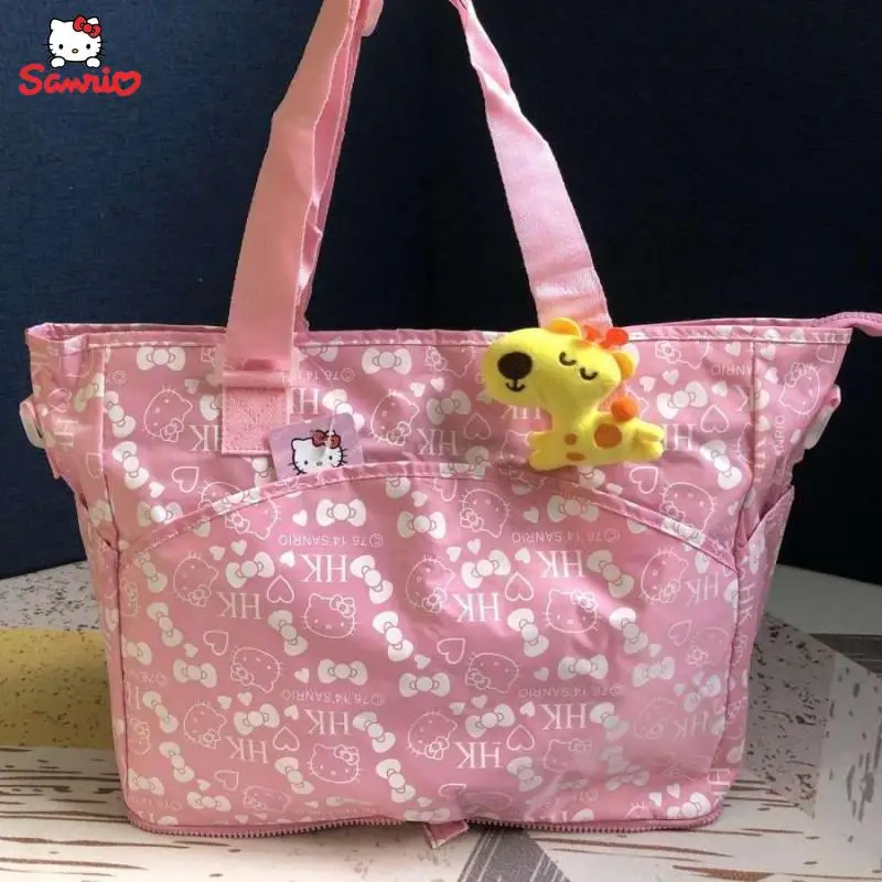 

Kawaii Sanrio, Hello Kitty вместительная сумка аниме складная дорожная сумка женская сумка-мессенджер милый и милый подарок высокое качество
