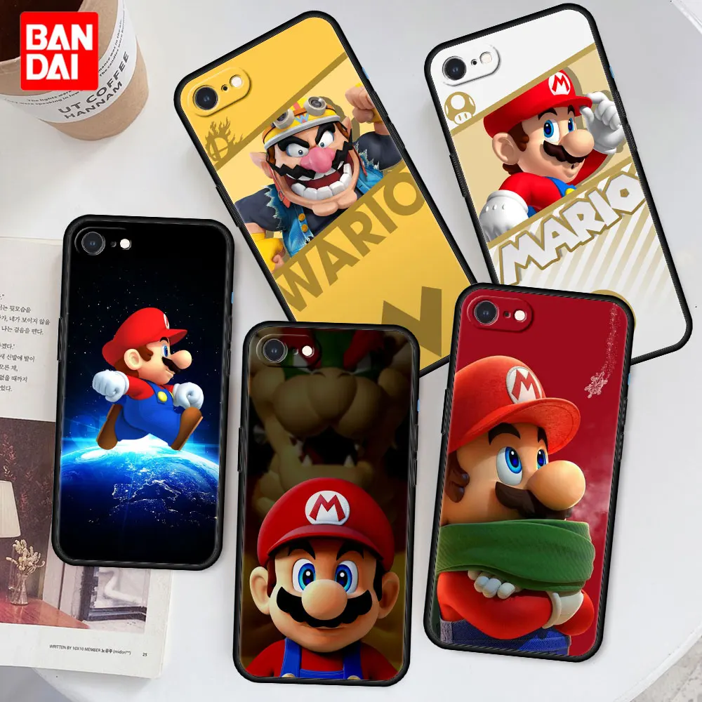 

Super Mario Characters Phone Case for Apple iPhone 8 7 6 6s Plus X XS Max XR Se 2020 7plus 8plus Xsmax Silicone Korea Cover