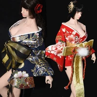 16 scale sexy female japanese style short kimono bath clothes waist rope headgear accessory model for 12 inches figure body