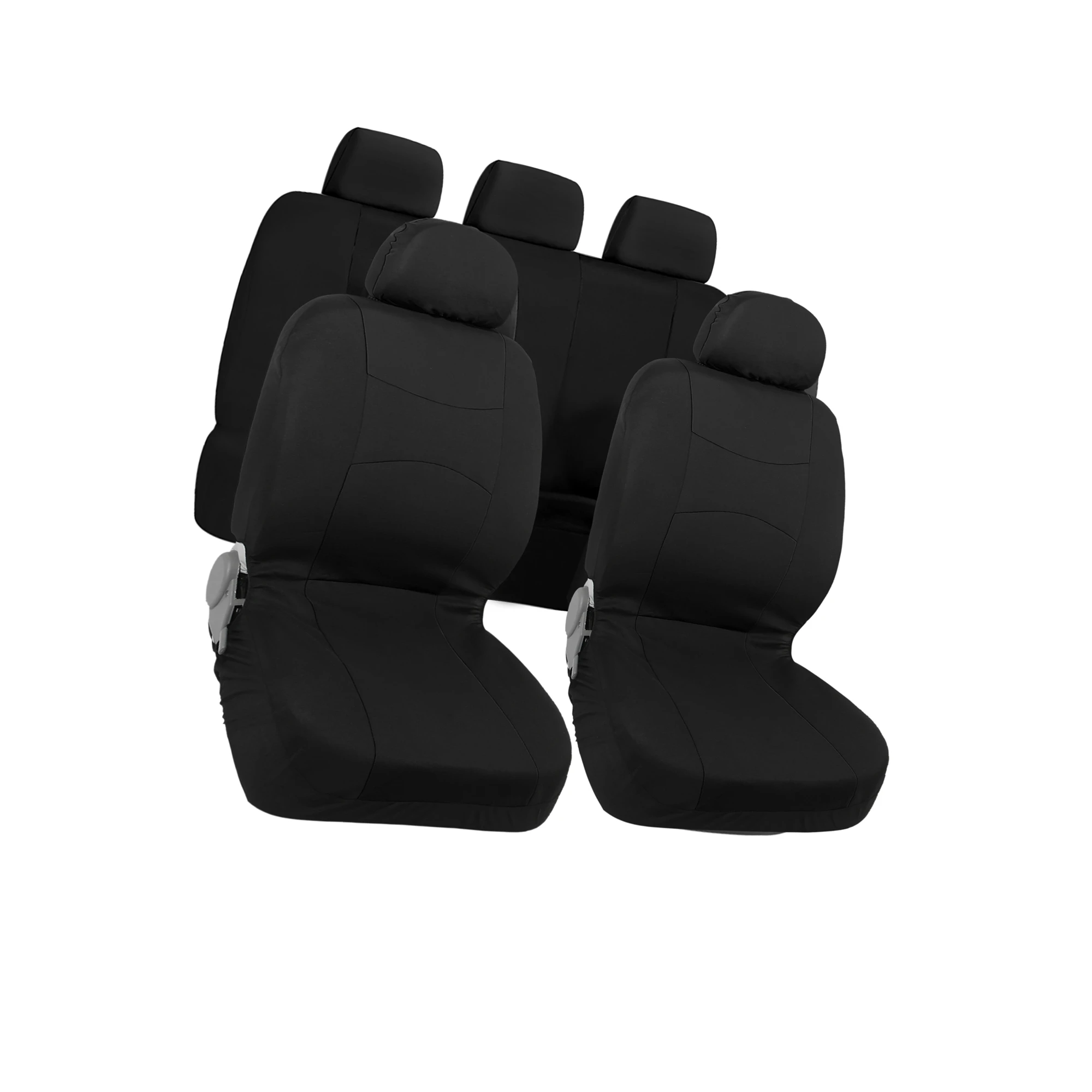 

Universal Fit Full Set Car Seat Cover Kit Flat Cloth Fabric Seat Protector