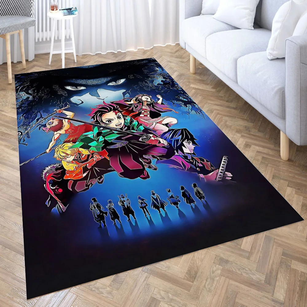 

Demon Slayer New Pattern Floor Mat Door Mat Big Baby Crawl Carpet Non-slip Sheet Bedroom Living Room Home Decora