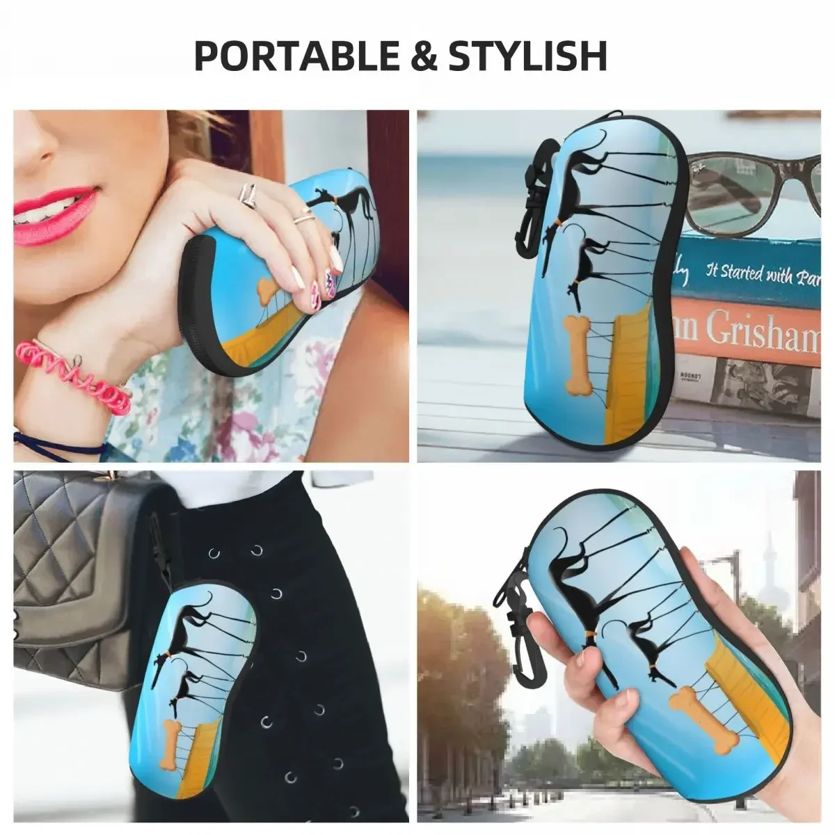 Сальвадор Дали Забавный борзая Lurcher футляр для очков портативный уиппет собака