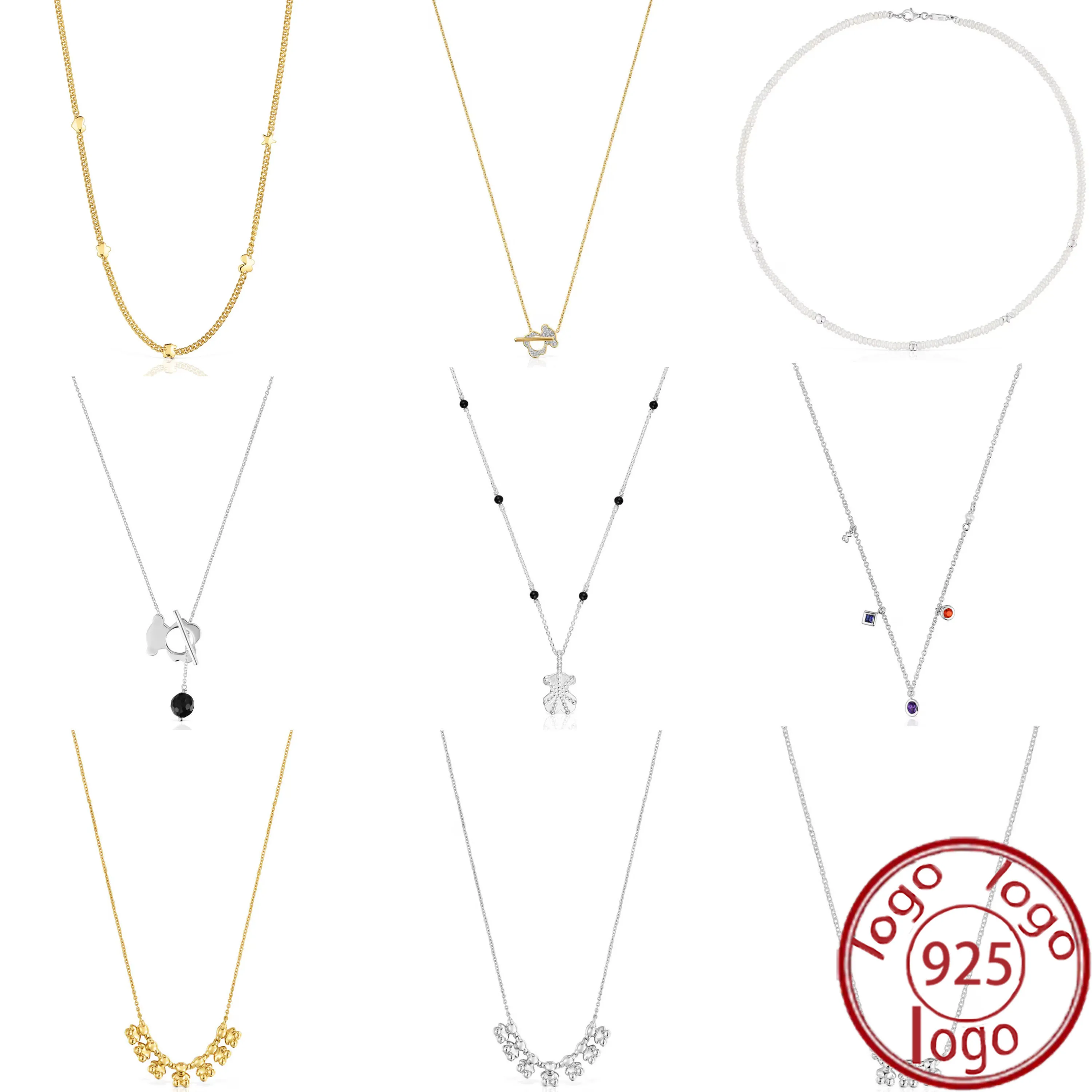 Новейшее ожерелье из серебра 2024 пробы-современный поворот качественное серебро