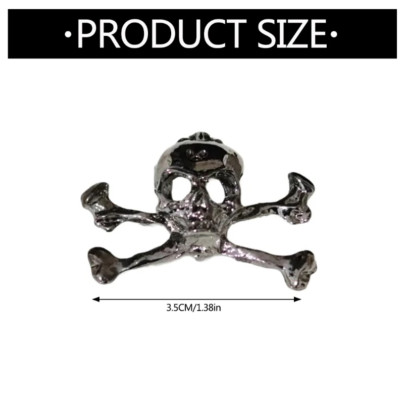 Булавка с черепом и скрещенными костями для курток шляпа сумка броши в стиле панк