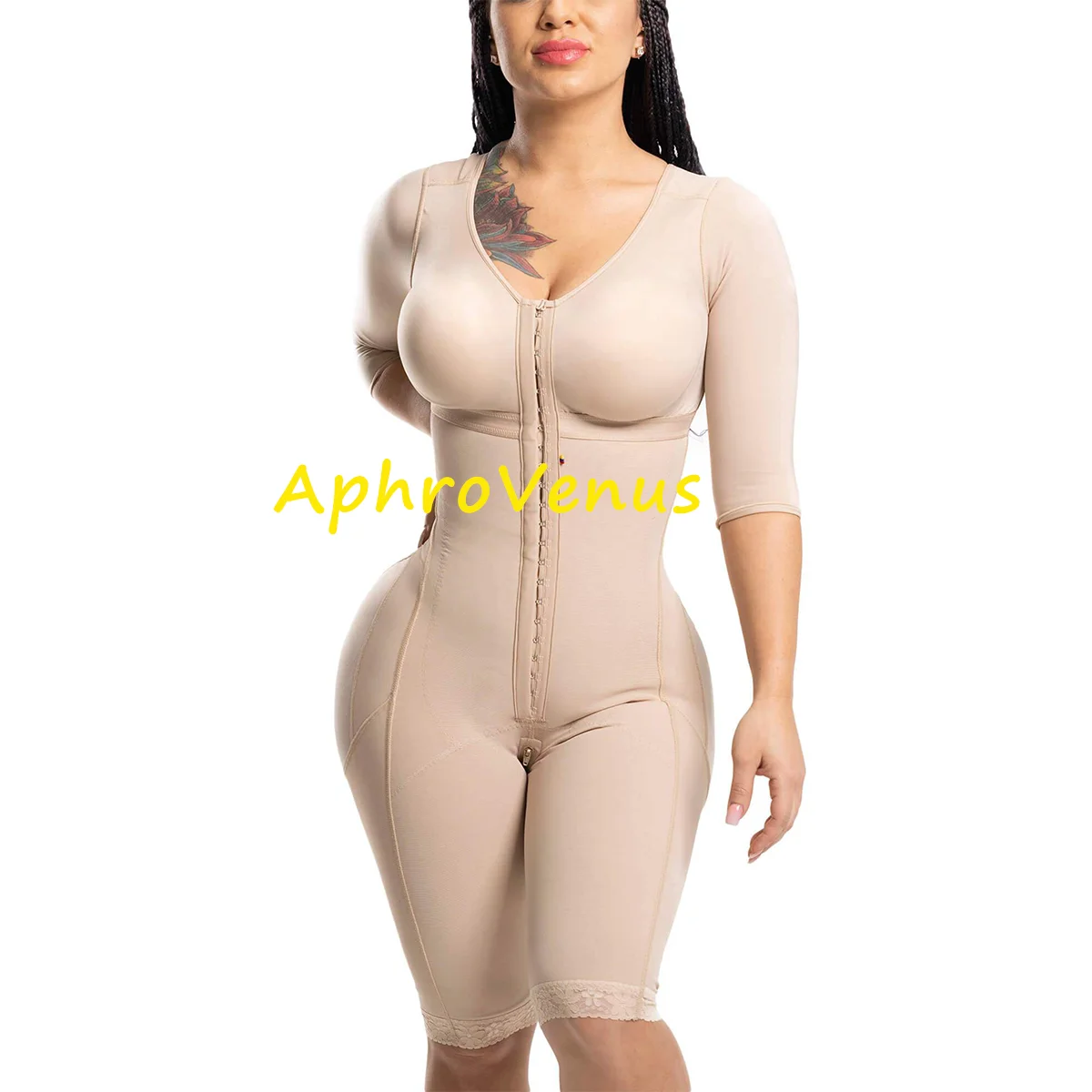 Women Faja Full Body Shapewear With Sleeves Bra High Compression Colombianas Shaping Belt Kim Kardashian Skim Abdomen Corset