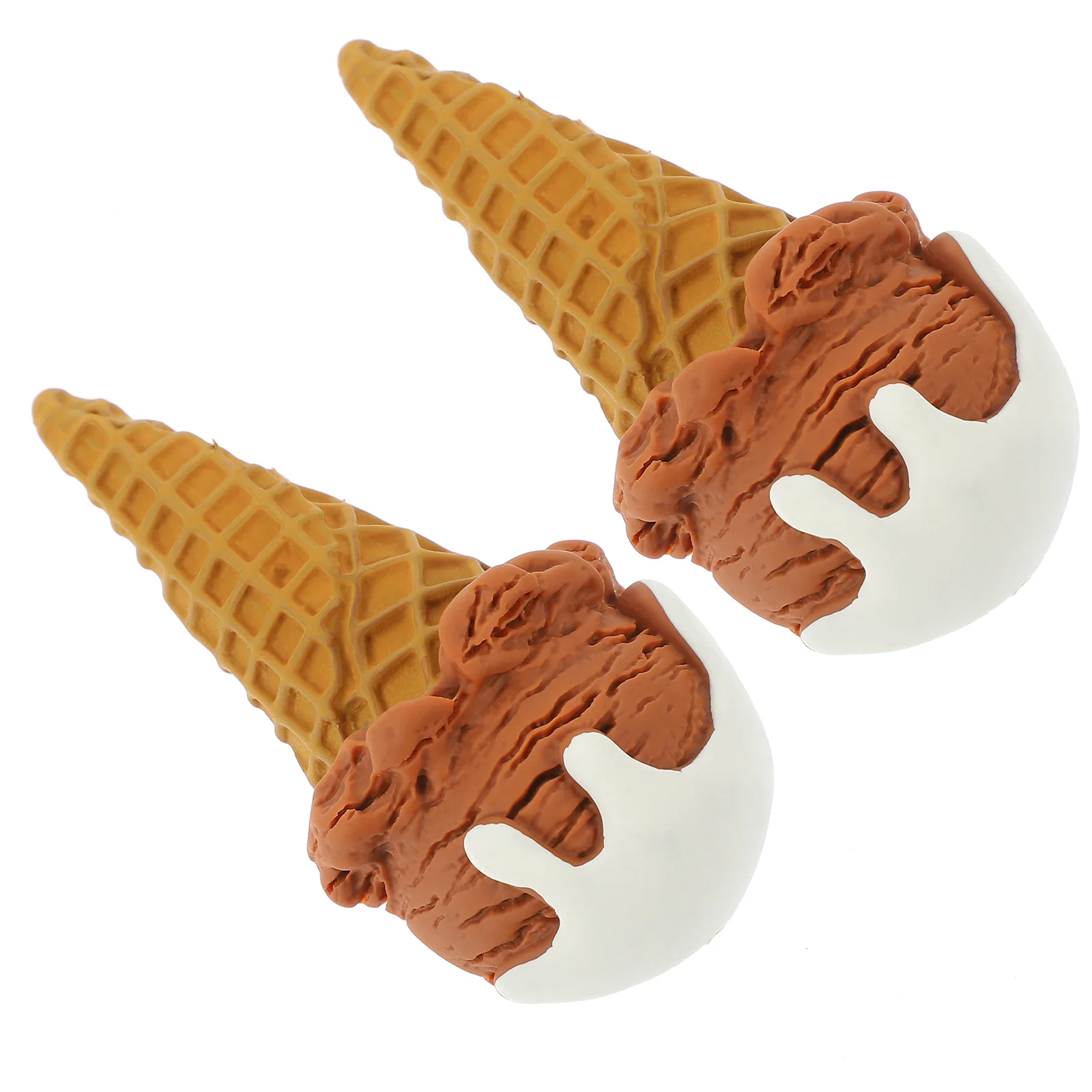 

Fake Ice Cream Cone Waffle Cone Artificial Ice Cream Model Simulation Food Realistic Dessert Toys