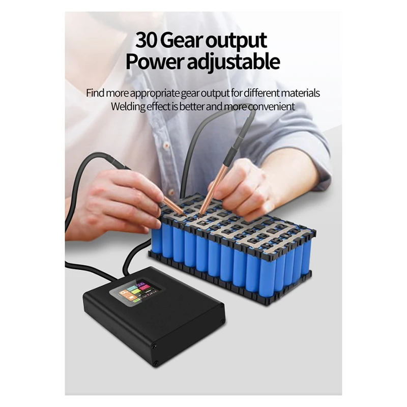 

1.8 Inch LCD Color Screen 5000Mah Spot Welder DIY Kit Household Portable 30 Gear Adjustable