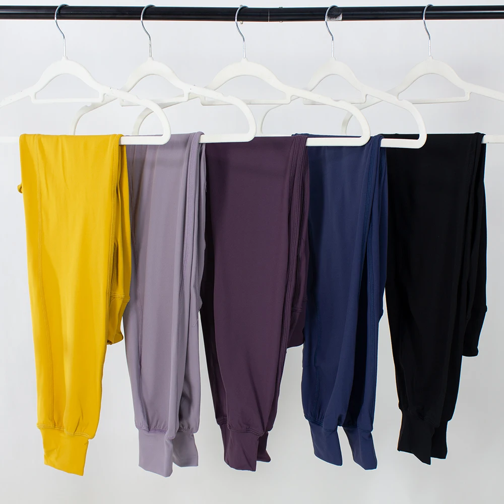 Lulu Stretchy Joggers Casual Pants High-Rise Jogger Sweatpants Sweat Pants Designed for On the Move