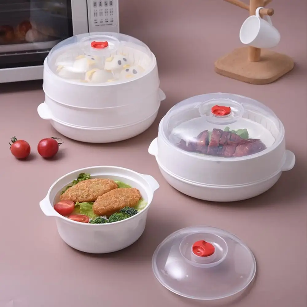 Ланч-бокс Для Микроволновой Печи С Ручкой Круглая Пластиковая Термочаша Супа И