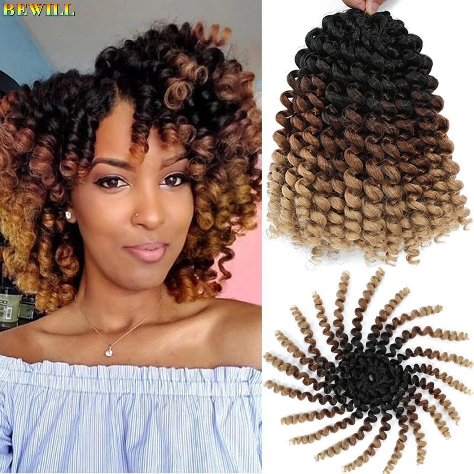 BEWILL 8-дюймовые Ямайские Синтетические Плетеные Волосы 20 Прядей/упак. Блондинка