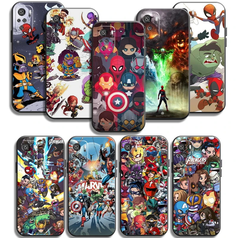 

Marvel Comics Logo Phone Cases For Xiaomi Redmi Note 10 10S 10 Pro POCO F3 GT X3 GT M3 Pro X3 NFC Funda Carcasa Back Cover
