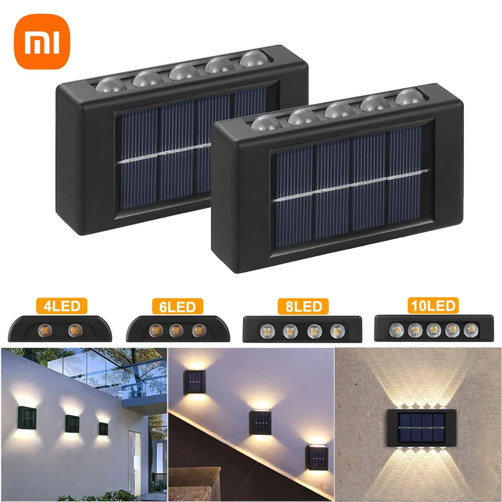 

XIAOMI Solar LED light Outdoor Wall Lamp Waterproof Up & Down Luminous Lighting Garden Decoration Solar Lights Stairs Fence Lamp