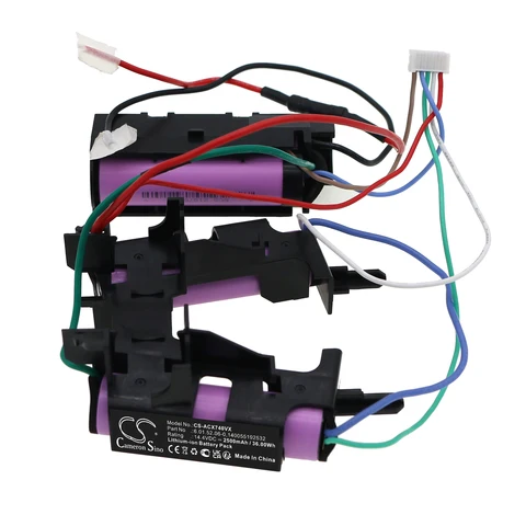 Литий-ионный аккумулятор для пылесоса емкостью 2500 мАч для Electrolux EER73BP, EER73DB, EER73HO, EER73HO2, EER73IGM, EERC72EB, EERC72IW,ERG101,ERG103