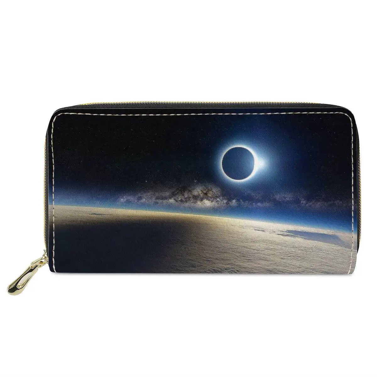 Vast Planet Design Long Wallets Luxury Zipper Unisex Clutch Cards Holder Shopping Interior Slot Pocket Portfel Damski Decoration