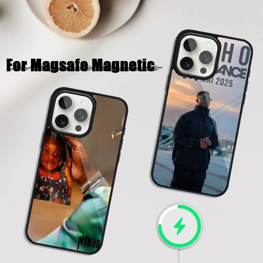 Чехол MagSafe Для Беспроводной Зарядки Ninho Jefe Rap French Style iPhone Pro 11 Max 13 12 14 Mini 15 Plus —