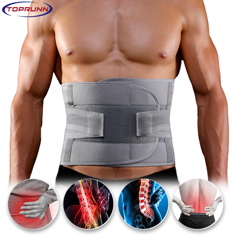 Корсет TopRunn ортопедический для поддержки спины и талии бандаж от пота триммер