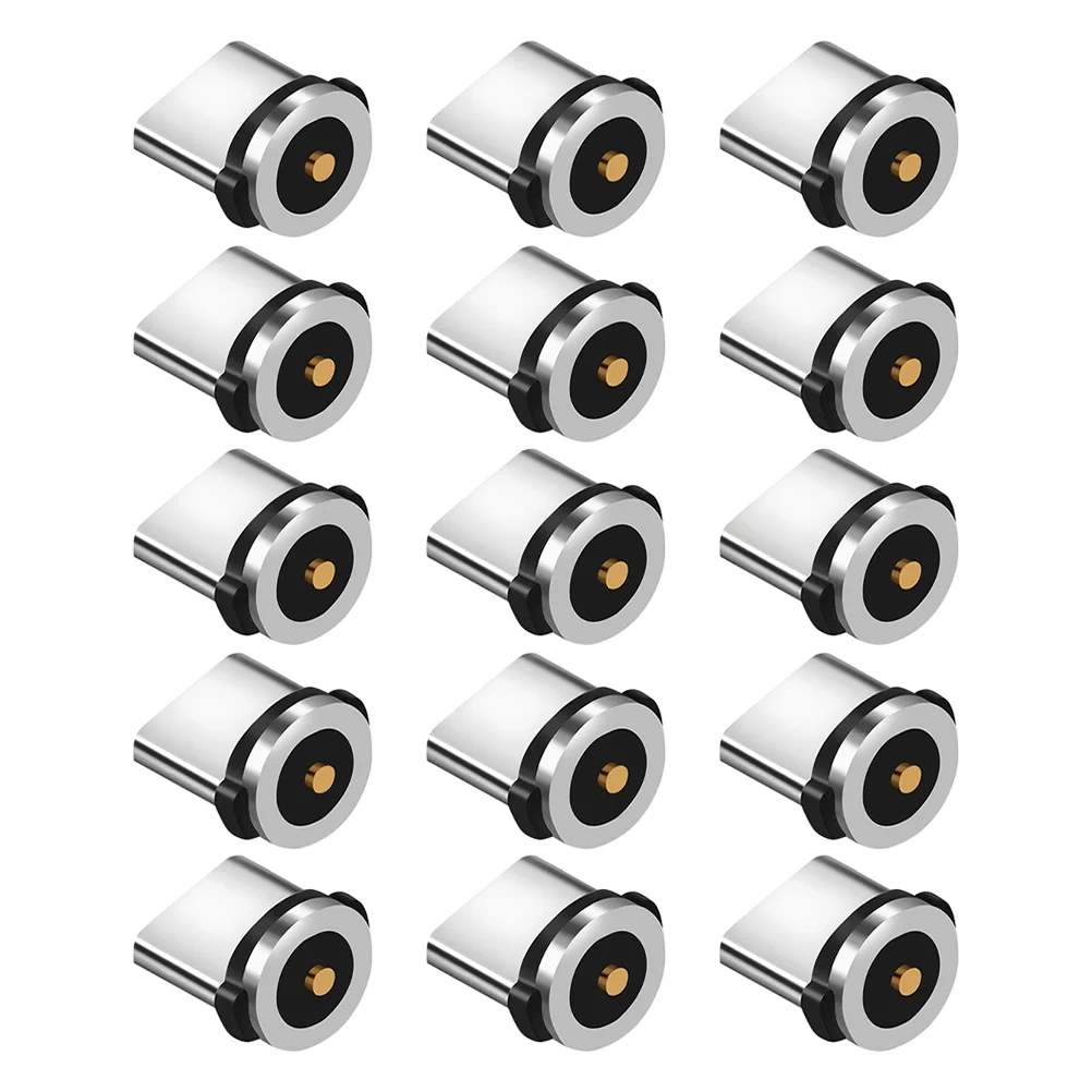 

15 Pcs Rotary Phones Accessories Accessories For Magnetic Head Type USB Adapter Tip Phone Cord Connector Cell Rotating