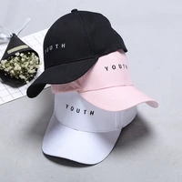 summer baseball cap new cotton mens hat youth letter print embroidery solid unisex sunhat women men hats snapback hip hop hat