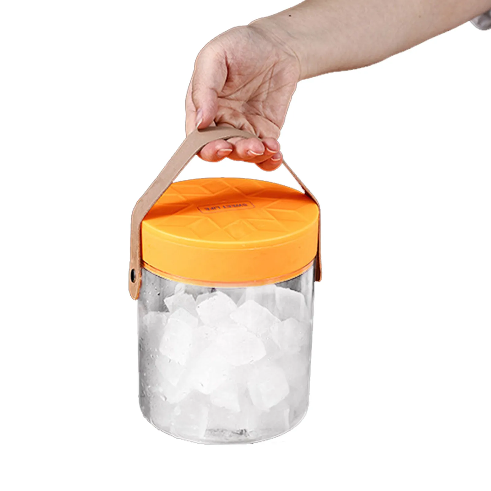 

Ice Bucket For Parties Ice Container With Lid And Tongs Lid Tongs Ice Cube Tray With Carrying Handle For Optimally Chilled Ice