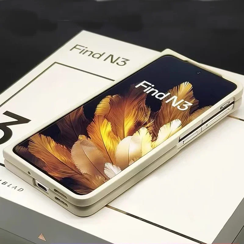 Оригинальный ультратонкий кожаный чехол для телефона OPPO Find N3 (art.: 3920c9727b4a7) - 3920c9727b4a7