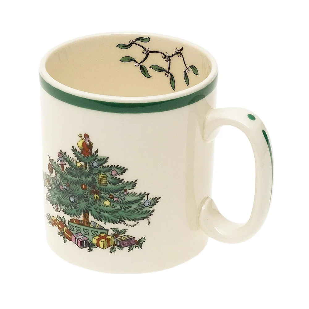 England Style Christmas Tree Mug Milk White Nordic Luxury Christmas Mug New Year's Gift Home Coffee Mug Drinkware