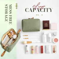 large capacity travel cosmetic bag makeup case organizer portable mini makeup bag women toiletry make up bag for girls traveling