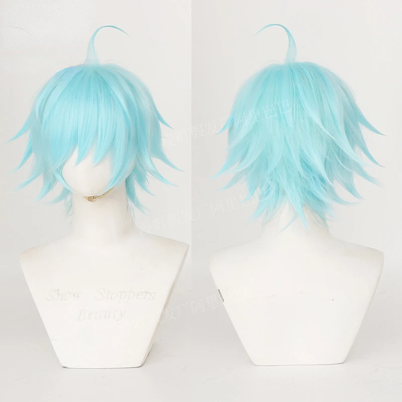 

Парик для косплея воздействия Genshin Chongyun Ice Blue, парики для косплея аниме, термостойкие синтетические парики, парики для Хэллоуина, вечеринки, ...