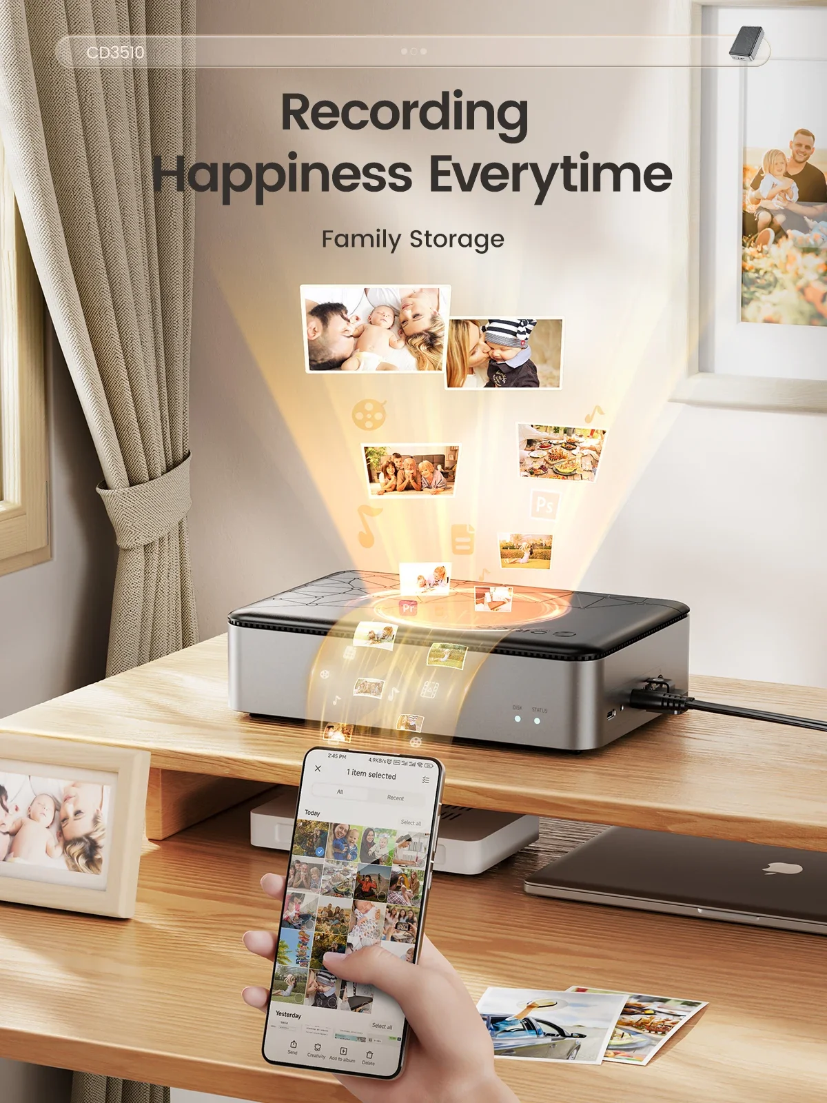 Внешний порт HD 3 5 дюйма Type-C