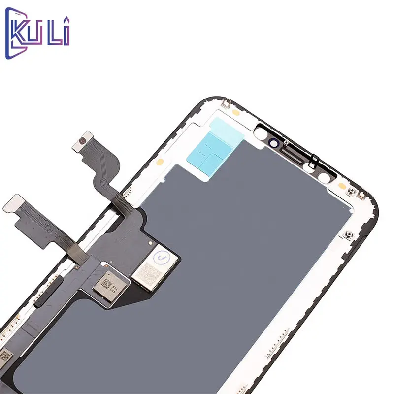 Фото ЖК-дисплей KULI для IPhone X XS XR, сменный жидкокристаллический сенсорный монитор для IPhone 11 12 Pro Max, бесшовный комплект №4