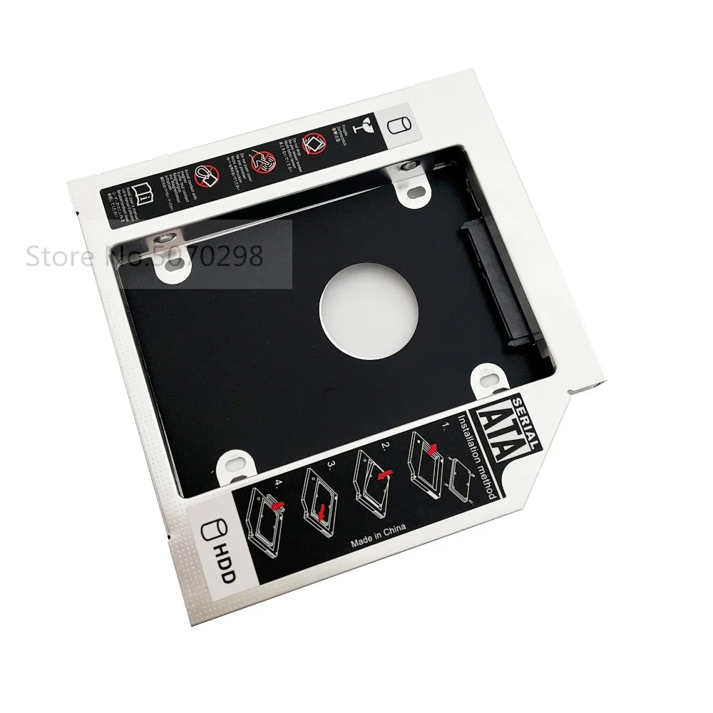 2-й второй HDD SSD жесткий диск Оптический отсек Caddy Рамка адаптер для ASUS K40IJ K50I G72GX K70AC K51AC DS-8A3S DS-8A4S DVD