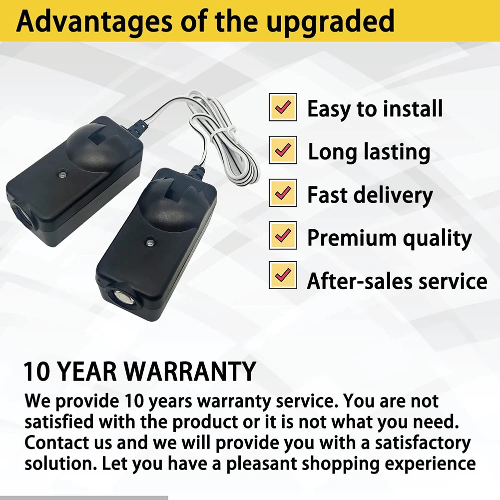 

Датчик безопасности, световой датчик, компактный датчик открывания Гаражных дверей, Замена датчика для 41A5034, дверной замок/Liftmaster Sears Craftsman