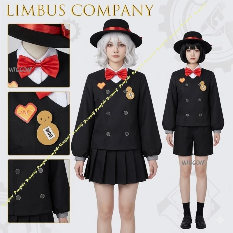 Фото Костюм для косплея Limbus Company: И Сан, Ишмаэль Синклер, Фауст, лимитированный скин ко Дню дураков, полный комплект, форма Северной средней школы, платье №1