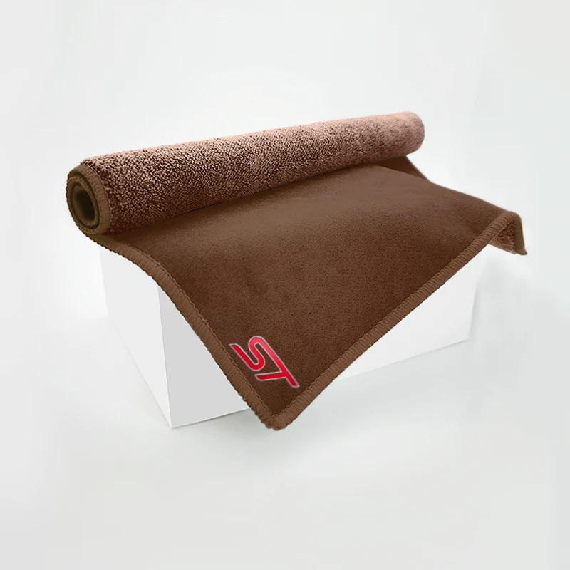 

Салфетка для мытья автомобиля ST с эмблемой, тряпка двухслойная для мытья автомобиля Ford Focus x 2 3 Kuga Puma Fiesta ST Line MK3 MK2 MK4 S Max