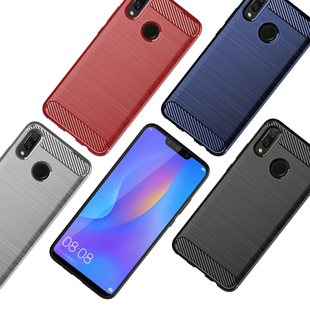 

Mobile Phone Peripheral Shell Anti-fall Shockproof Anti-fall Soft Shell Ushed Carbon Fiber Pattern Case Cover Cover