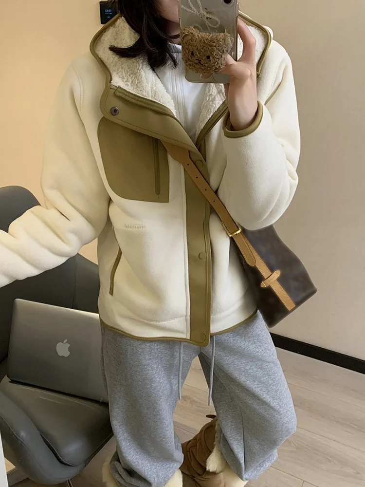  Флисовая толстовка Ooo Berber осенне-зимняя теплая ветрозащитная куртка на флисовой