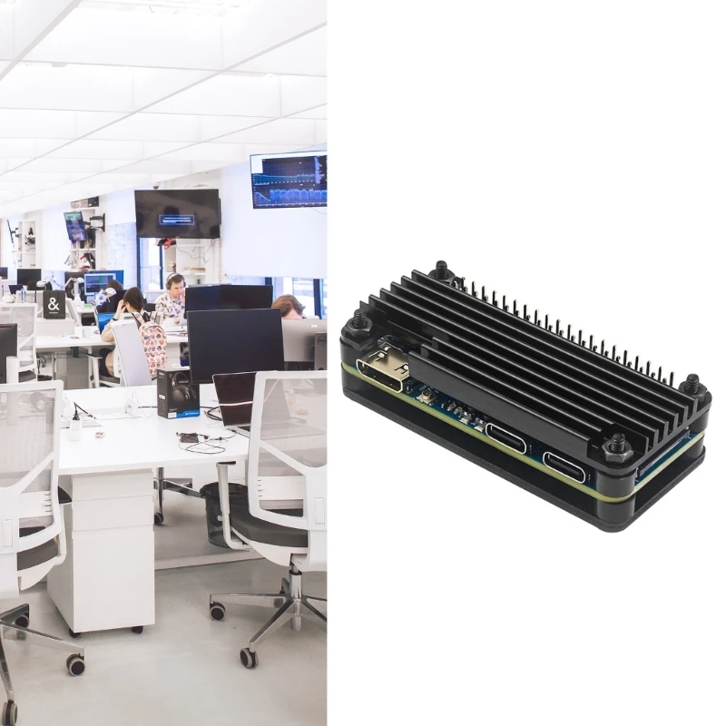 Корпус охлаждающего радиатора из алюминиевого сплава с радиаторами для BananaPi M4Zero