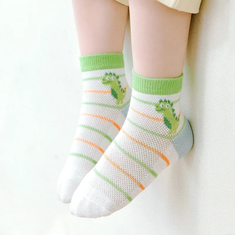 5 Pairs/Set Children socks Baby Socks Spring Mesh Thin Absorbent Ship Socks - Age Of Cuhk children's Cotton Socks