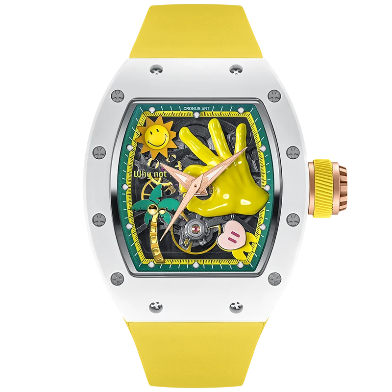 CRONUSART Мужские автоматические часы 50 мм * 42 Механические наручные Tonneau