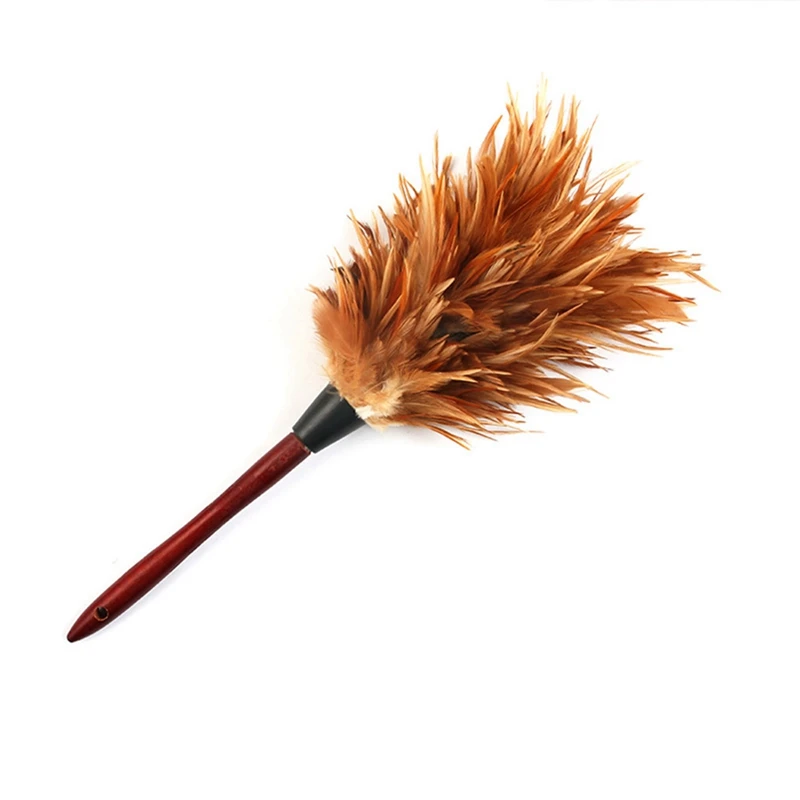 

Wooden Handle Tip Hair Dusting Duster Household Cleaning Feather Duster Flexible Car Dusting Duster Dust Duster