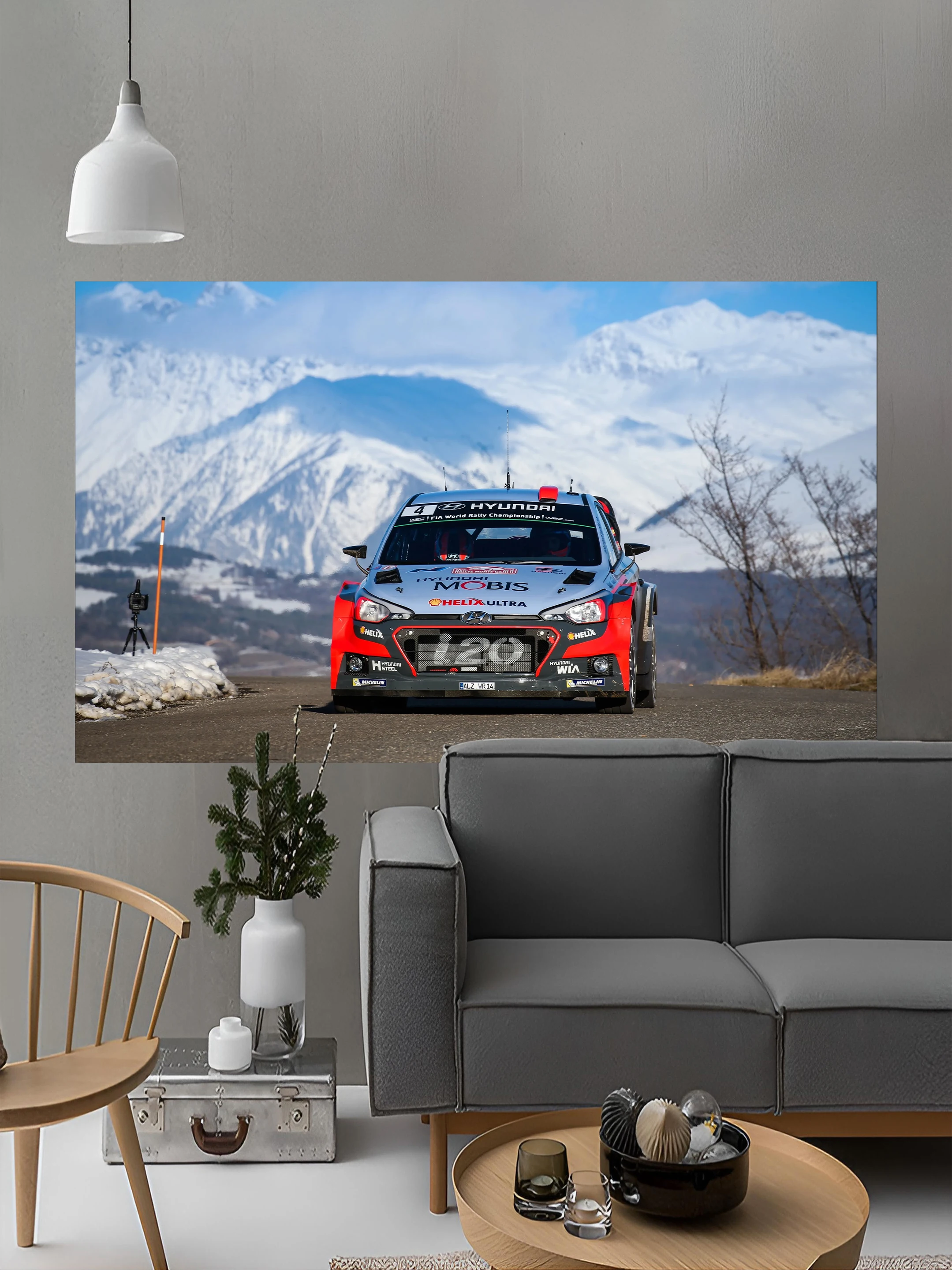 WRC Car I20 CAR Высококачественный полиэстеровый автомобильный флаг 60x9090x150 см с принтом, уличный декор для гаража, тематический дизайн автомобиля (art.: 3920d33ada2ef) - 3920d33ada2ef