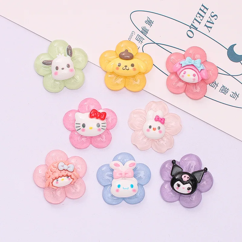 10 шт. Мультяшные Замороженные sanrio серии hello ktitty с плоской задней стороной