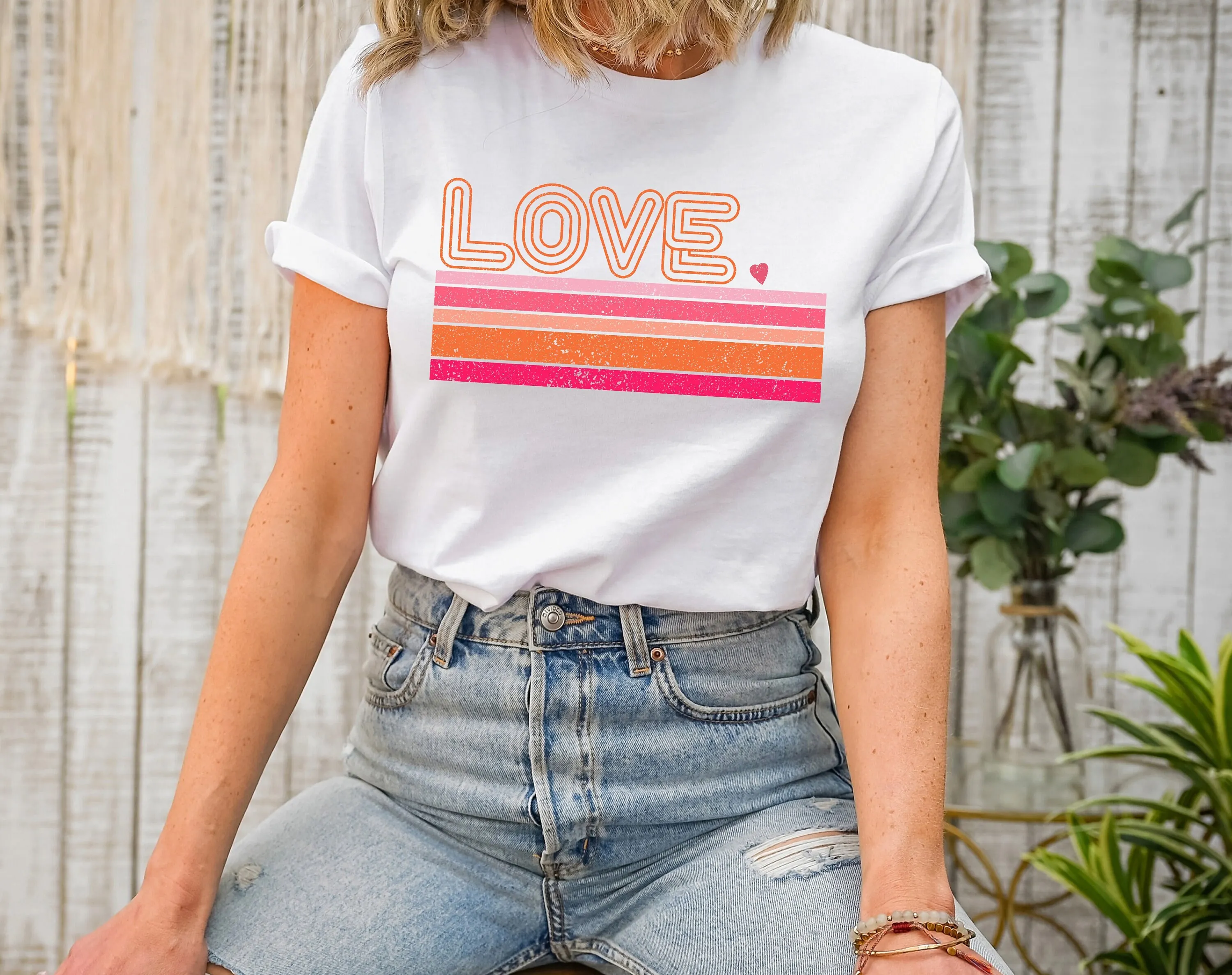 Женская футболка с надписью Love на День святого Валентина