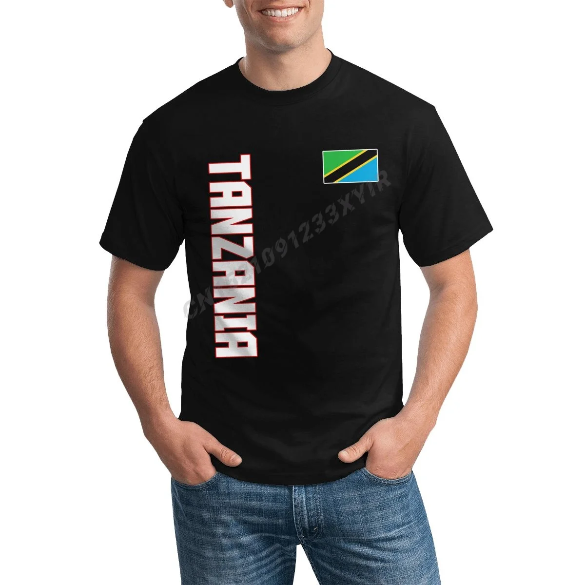 

Мужская футболка с надписью «флаг Танзании»